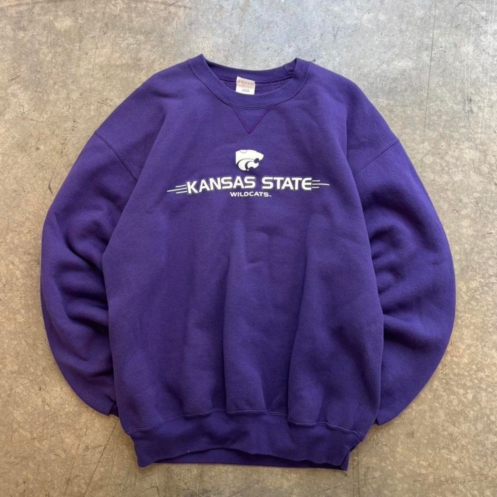 Vintage 90's 00's Kansas State Wildcats MJ Soffe Crewneck Size Large